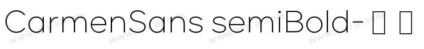 CarmenSans semiBold字体转换